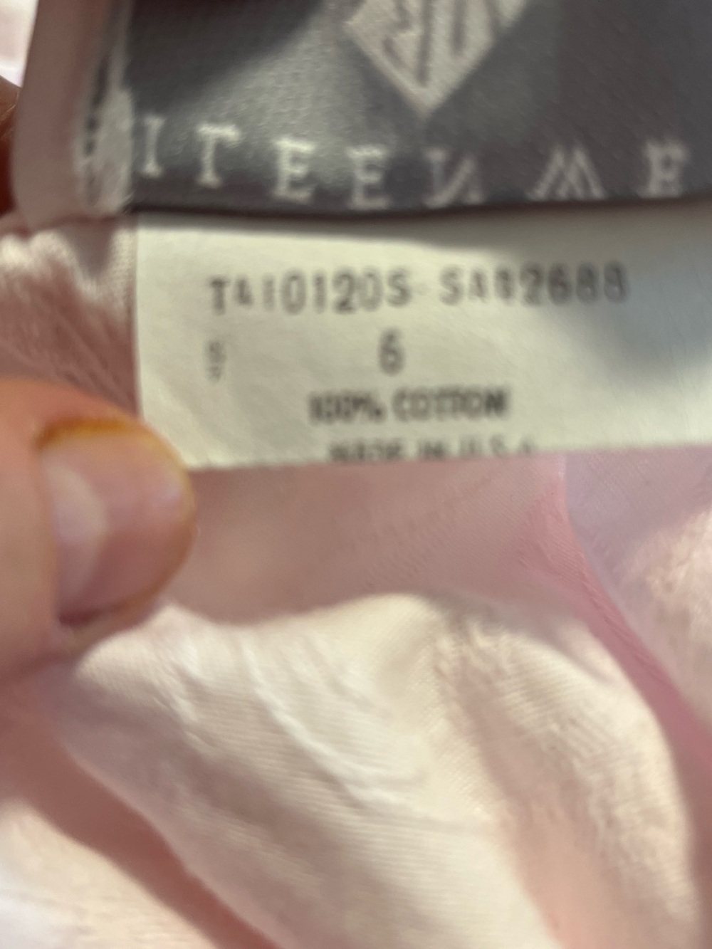 Vintage Eileen West Pale Pink Button-Front Midi Dress 6 - Picture 4 of 4
